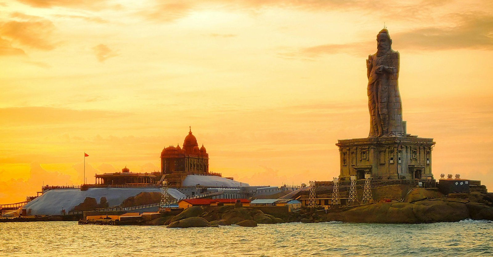 Thiruvalluvar Statue and Vivekananda Rock Memorial